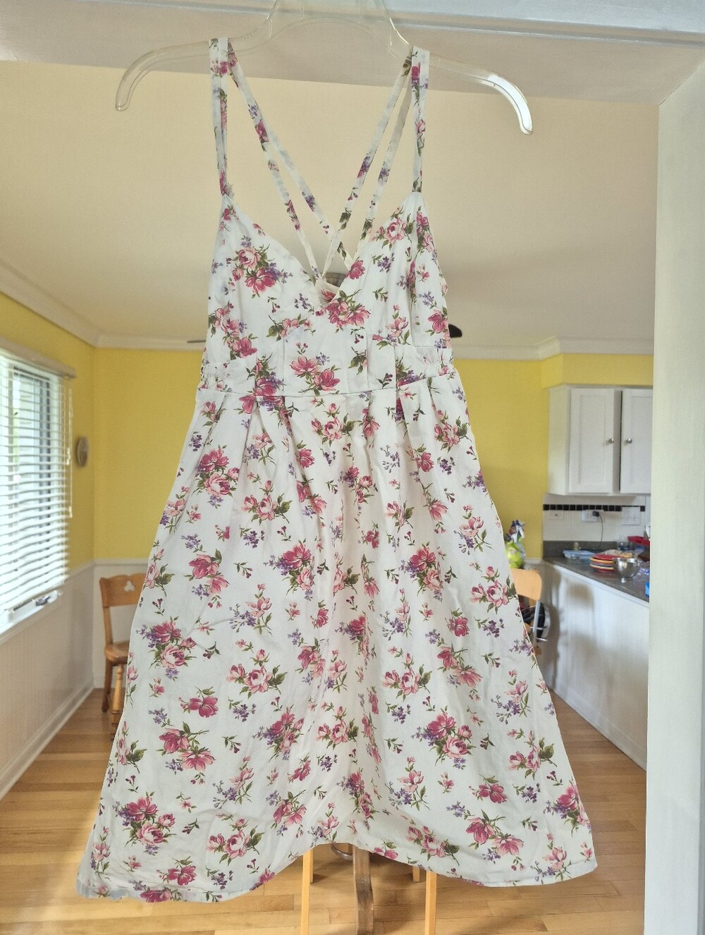 dELIA*S Floral White Pink Strappy Sundress - Picture 3 of 9